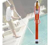 Barra de rescate telescópica con mango antideslizante, equipo de seguridad de fibra de vidrio para la prevención de ahogamientos y uso de emergencia