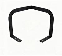 Barra de retención de metal para camas ajustables, RV y marcos de madera, tapón deslizante antideslizante con construcción de acero negro resistente al óxido (paquete de 2) (esquina de esquina)