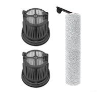 Barra de rodillo de cepillo lateral principal con juego de filtros HEPA compatible con aspiradora MOVA X4 Pro en seco y húmedo para una mayor eficiencia de limpieza (A)