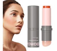 Barra de Rubor - Colorete Facial Natural de Doble Extremo - Tinte de Mejillas de Larga Duración - para Mujeres Niñas Profesionales Estudiantes Viaje Oficina Fin de Semana Eventos Especiales