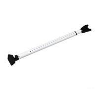 Barra de seguridad ajustable para puerta delantera, barra de soporte telescópica para puerta, bloqueo de seguridad para el hogar, tope de puerta antirrobo, 59-125 cm, color blanco