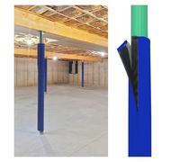 Barra de seguridad de espuma de 4/5 pulgadas de grosor para columnas redondas con diámetros de 2, 4, 5, 6, 7, 8 y 3 pulgadas, acolchado extraíble para sótano, garaje, gimnasio, parque infantil