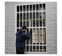 Barra de Seguridad for Ventana antirrobo Plegable y Deslizante de aleación de Aluminio, con Cerradura,silenciosa,Que Ahorra Espacio,Barra Protectora(W110xH150cm/44x59in)