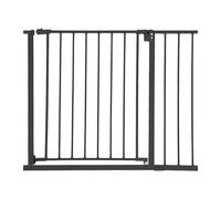 Barra de Seguridad para escaleras Relaxdays, 95-100 cm, sin taladrar, para bebés y niños, Barrera de Seguridad, Negro