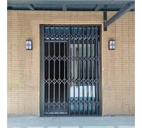 Barra de seguridad para puerta corredera, rejilla de acero antirrobo ajustable de 70 a 210 cm de ancho x 110 cm de alto, sistema de bloqueo para el hogar para mayor seguridad