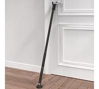 Barra de seguridad para puerta de patio, cerradura corredera para puerta de patio, apartamento, casa, habitación de hotel, cerrojo de seguridad extraíble, color negro mate, 1,2 m (1 paquete)