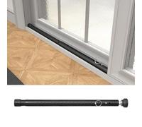 Barra de seguridad para ventana, barra de bloqueo ajustable de 16 a 51 pulgadas, negro, puerta corrediza de patio, a prueba de niños