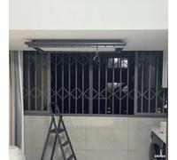 Barra de Seguridad para Ventanas para niños pequeños y Mascotas: Cerradura anticaídas, mosquitera Ajustable, diseño Plegable (70 x 70 cm/28 x 28 Pulgadas)