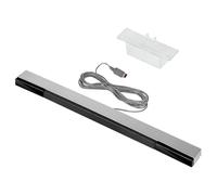 Barra de sensores LED Infrarrojos con Cable para Wii - Compatible con Consolas Wii y Wii U - Receptor de señal IR de Repuesto con Soporte para un Control de Movimiento preciso - Plug and Play