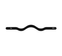 Barra de silicón curva con peso para ejercicio | Barra ergonómica para entrenamiento de fuerza y pilates | Accesorio fitness ideal para tonificación y resistencia (Negro, 25 LB)