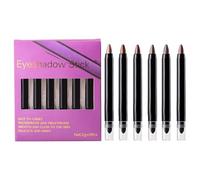 Barra De Sombra De Ojos Brillante - 2g 6PCS | Pluma De Maquillaje De Ojos Pearl Highlight | Juego De Lápices De Sombra De Ojoss De Larga Duración Que No Se Manchan | Resaltador De Iluminador Para Uso