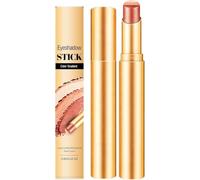 Barra de sombra de ojos de 3 colores, barra de sombra degradada con brillo, maquillaje de ojos resistente al agua, duradero y que no se cuartea; maquillaje en crema multiusos para un uso diario rápido