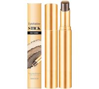 Barra de sombra de ojos de 3 colores, barra de sombra degradada con brillo, maquillaje de ojos resistente al agua, duradero y que no se cuartea; maquillaje en crema multiusos para un uso diario rápido