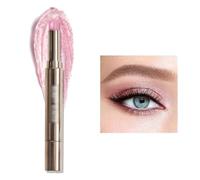 Barra de sombra de ojos de doble punta, 10 colores, con pincel de esponja, lápiz de sombra de ojos duradero nacarado, cosméticos de maquillaje portátiles for contornear (Color : 01 eyeshadow)