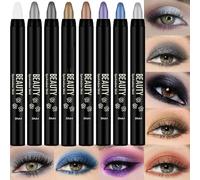 barra de sombra de ojos en crema, barra de sombra de ojos - Bolígrafo aplicador de sombra de ojos de 8 piezas,Barra de sombra de ojos resistente al agua en crema mezclable, barra de sombra de ojos de