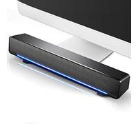 Barra de sonido con cable USB, barra de sonido estéreo de 3,5 mm reproductor de música Bo?Te de sonido envolvente bajo para ordenador portátil de escritorio TV Smartphone Tablet PC MP3 MP4, altavoz