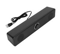 Barra de Sonido de Escritorio USB con Cable, Minialtavoces HiFi, Control de Volumen de Sonido Claro para PC, Portátil, Oficina, 31,5x6x5,6 Cm