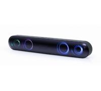 Barra de sonido gembirdbluetooth con efecto de luz led negra