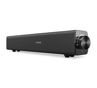 Barra de sonido para televisión, sistema estéreo con refuerzo de graves y controladores duales, múltiples puertos de conexión, incluido un