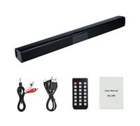 Barra de sonido para TV de 20 W, altavoz Bluetooth con cable e inalámbrico, barra de sonido envolvente para PC, cine en casa, altavoz