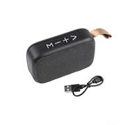 Barra de sonido portátil compatible 5.0 con lector de tarjetas TF y sintonizador de radio FM para el jardín y la escucha móvil (gris)