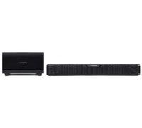 THOMSON SB60BTS Soundbar - 120W de Potencia Musical Total - Bluetooth 5.0 Inalámbrico - Incluye Subwoofer - Montaje en Pared - Entrada Óptica y AUX - Control Remoto - Diseño Compacto