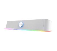 BARRA DE SONIDO TRUST GXT THORNE BLANCO 25110 RGB 12W JACK 3.5mm ALIMENTADO USB CONTROL DE VOLUMEN 25110
