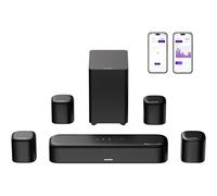Barra de Sonido Ultimea Aura A60 7.1 350W Bluetooth HDMI eARC Dolby Atmos Negra