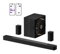 Barra de sonido Ultimea Skywave X60 7.1.4 420W Subwoofer Bluetooth 5.4 Dolby Atmos Altavoces traseros