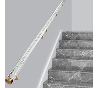 Barra de soporte antideslizante de acrílico transparente para escaleras de interior, disponible en longitudes de 2 a 20 pies, solución de seguridad moderna para escaleras del hogar