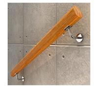 Barra de soporte de madera antideslizante para escaleras redondas, ideal para personas mayores y niños (150 cm)
