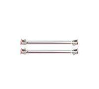 Barra De Soporte De Parachoques 75mm/100mm/150mm/200mm Universal ajustable parachoques delantero labio divisor varilla puntal barra de amarre adhesivo Kit soporte Accesorios(15cm silver)