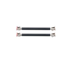 Barra De Soporte De Parachoques 75mm/100mm/150mm/200mm Universal ajustable parachoques delantero labio divisor varilla puntal barra de amarre adhesivo Kit soporte Accesorios(15cm black)