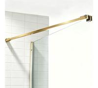 Barra de Soporte de Vidrio Barra De Soporte De Vidrio De Pared, Estabilizador De Brazo De Ducha Resistente, Puerta Ducha Comercial Para Mamparas(2 pcs,L 100cm(39 3/8in))