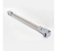 Barra de Soporte de Vidrio Barra Soporte Puerta Ducha Sin Marco, Brazo Soporte Pared A Vidrio Acero Inoxidable Panel Ducha Fijo, Kit Instalación Estabilizador(Silver,L 120cm(47 1/4in))