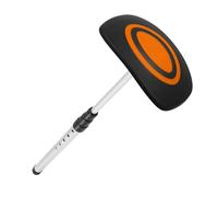Barra de soporte para bolsa de golf, regalo de golf, antideformación, resistente, poste de soporte para bolsa de golf, color naranja plateado, 20 x 13,5 cm