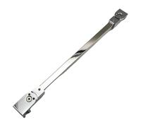 Barra de soporte para mampara de ducha, Barra de soporte for puerta de ducha sin marco de acero inoxidable, plateada, 30-100cm(100cm)