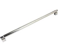 Barra de soporte para mampara de ducha de acero inoxidable, ajustable 600 mm a 800 mm, 19 mm, compatible con cristal de 8 mm a 12 mm, brazo soporte mampara