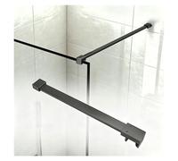 barra de soporte para mampara de ducha Soporte Fijo Acero Inoxidable Impermeable, Barra Estabilizadora Pared-Vidrio, Accesorio Anti-Vibración para Ducha(Gray,35in(88.9cm))