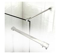 barra de soporte para mampara de ducha Soporte Fijo Acero Inoxidable Impermeable, Barra Estabilizadora Pared-Vidrio, Accesorio Anti-Vibración para Ducha(Silver,35in(88.9cm))