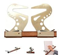 Barra de soporte para reposamanos de caballete ajustable, puente de soporte para manos de artista, con gravedad autoblocante, ajuste de altura y ángulo, para dibujar y pintar (1pc)