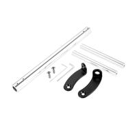 Barra De Sujeción Para Manillar Motocicleta Para Base Espejo Extensión Equilibrio Retrovisor Cruz Aluminio Motocicleta El Manillar(Silver)