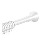 Barra de Tensión Extensible Blanca para Cortina de Ducha Sin Tornillos Barra de Ducha Barra de Cortina de Baño Barra de Cortina para Cortinas Negro de 40 a 500 cm(Blanco,70-120cm/28-47in)