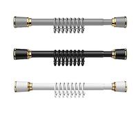 Barra De Tensión para Cortinas De 0,4 M A 5 M, Barra De Resorte Ajustable para Cortinas, Barra De Tensión Sin Taladrar para Puerta De Dormitorio Armario De Closet (Color : Blanco, Size : 3.1m-4m)