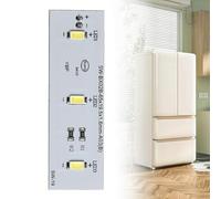 Barra de tira de luz LED para refrigerador, reemplaza el conjunto de luz LED defectuoso con SW BX02B 49031078 Candy Refrigerador congelador (1 unidad)
