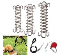 Barra de Tiro con Hebilla Fija for Tienda campaña, Parasol Entrenamiento Primavera tensión Absorbente, Cuerda Acero Resistente, 3 uds para Toldo de Tienda de Campaña(L)