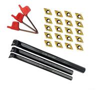 Barra de torneado interna fijada S08KS10KS12MSDUCR07 con 20 insertos de carburo DCMT070204 para acero y mecanizado no ferroso