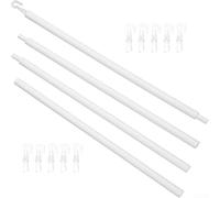 Barra de tracción ajustable de 117 cm, resistente y solución para tus tratamientos de ventanas