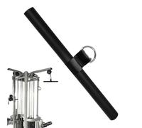 Barra de tracción Lat - Mango de acero de 40,5 cm, agarre de espuma, accesorio de máquina de cable, barra de polea ergonómica, equipo de gimnasio resistente para entrenamiento de fuerza, hombro