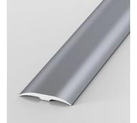 Barra de transición de aluminio for puertas dorado/plateado/negro/gris plano listón de suelo for suelos de baldosas, madera y laminados(Gray,20mm/0.8in)